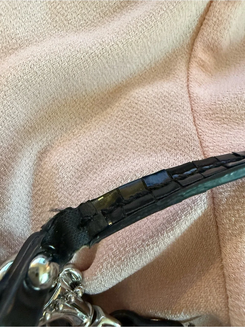 Coach Gray Wristlet with Silver Hardware and TWO pockets!
